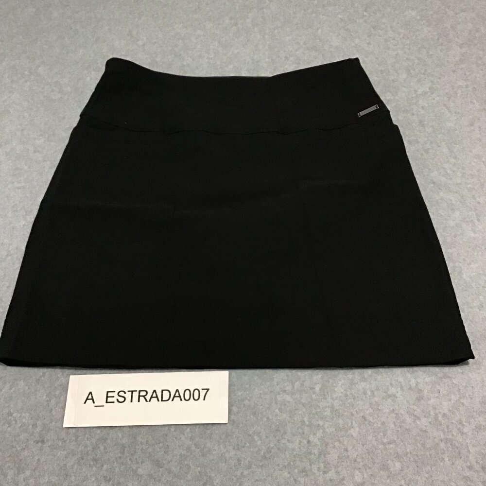 SC & Co Skort Women's MEDIUM Black Stretch Built-in Shorts Pull On Pockets Skirt
